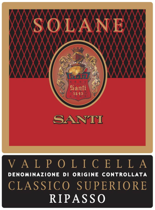 Santi Valpolicella Solane 2009 Front Label