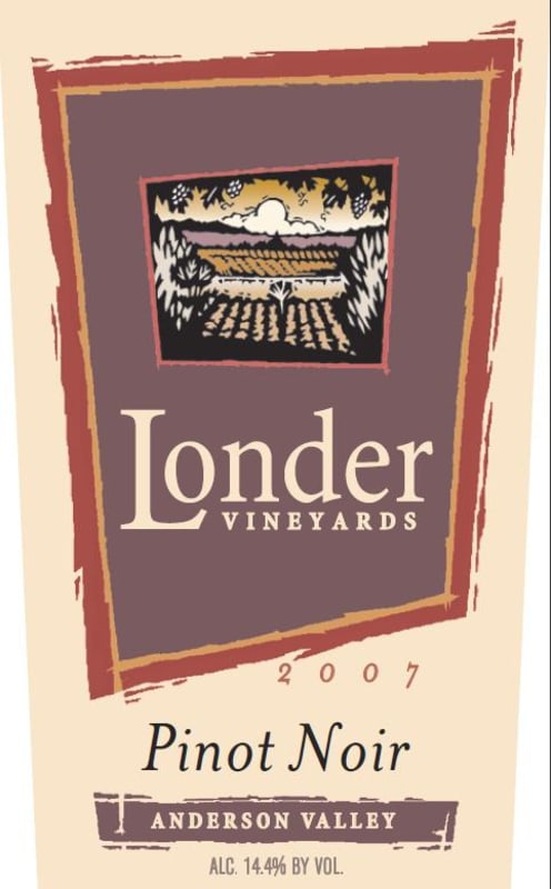 Londer Vineyards Paraboll Anderson Valley Pinot Noir 2007 Front Label