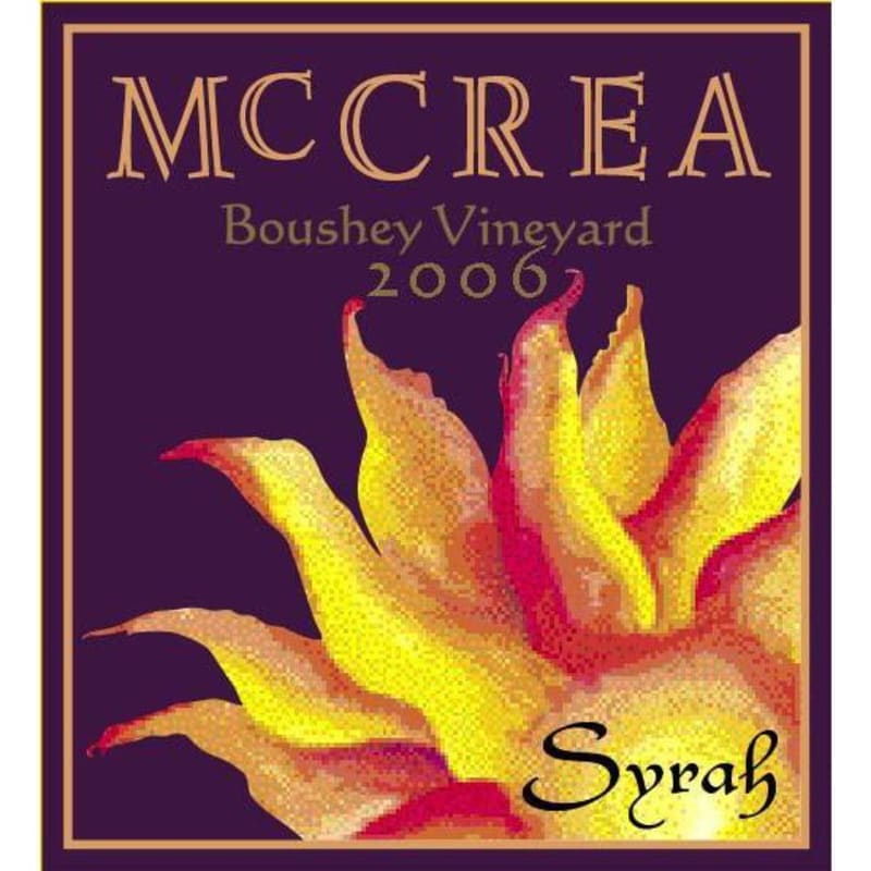 McCrea Boushey Grande Cote Vineyard Syrah (375ml) 2006 Front Label
