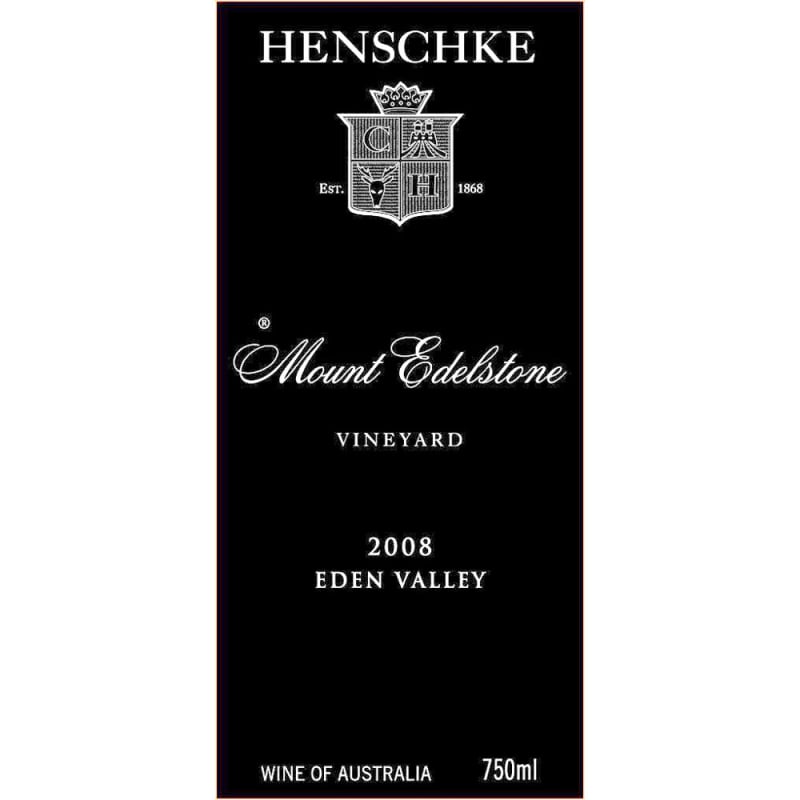 Henschke Mount Edelstone Shiraz 2008 Front Label
