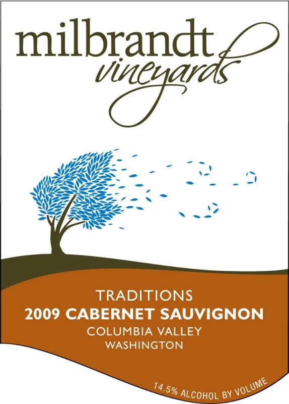 Milbrandt Traditions Cabernet Sauvignon 2009 Front Label