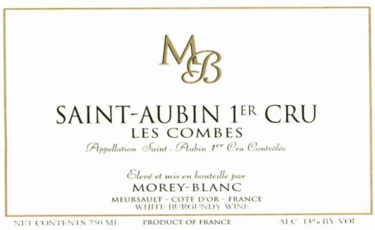 Morey-Blanc Saint-Aubin Les Combes Premier Cru 2005 Front Label
