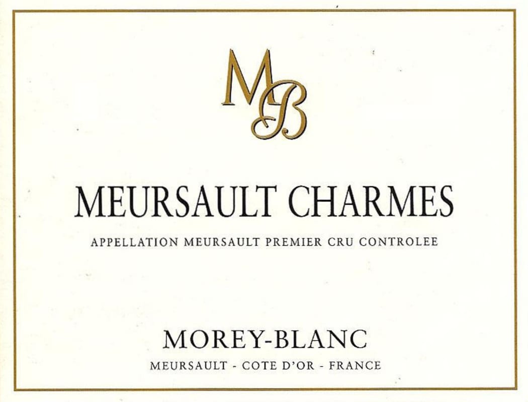 Morey-Blanc Meursault Charmes Premier Cru 2010 Front Label