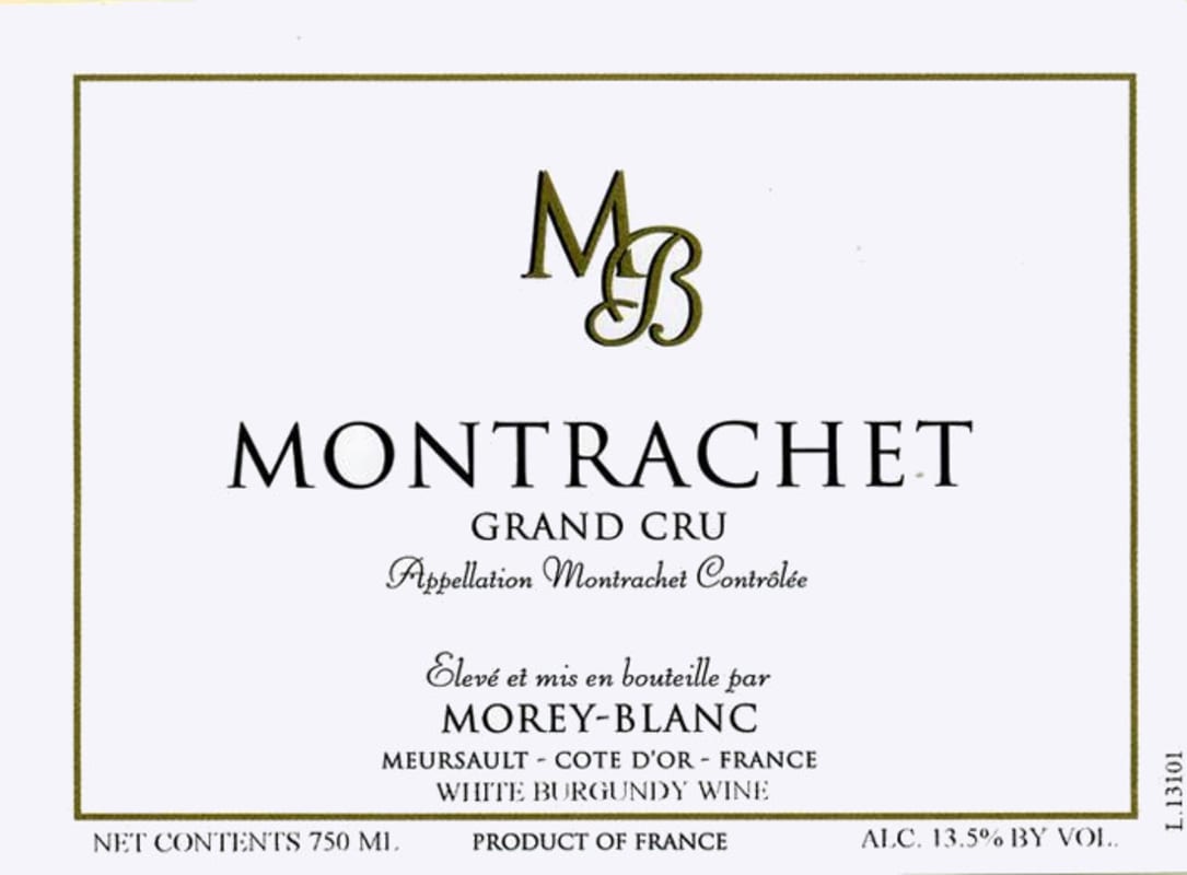 Morey-Blanc Montrachet Grand Cru 2004 Front Label