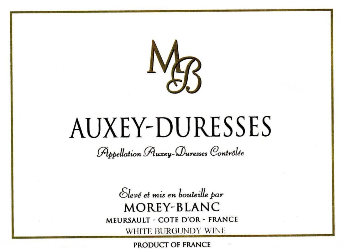 Morey-Blanc Auxey-Duresses 2007 Front Label