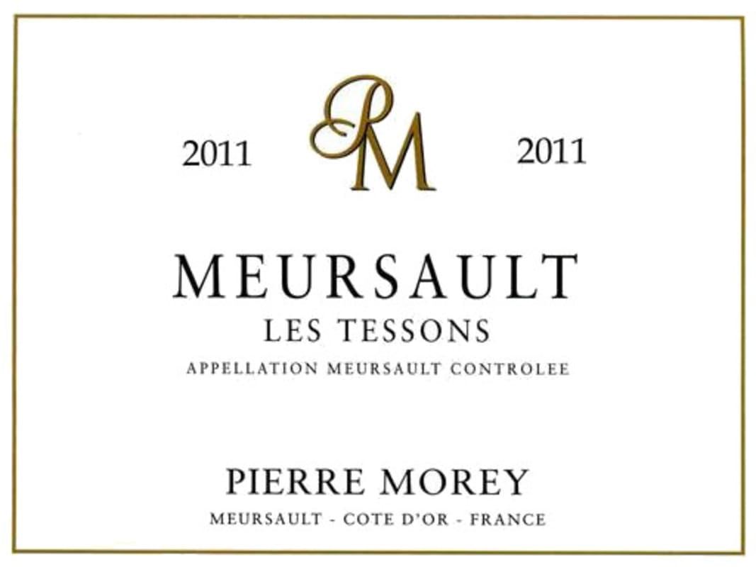 Domaine Pierre Morey Meursault Les Tessons 2011 Front Label