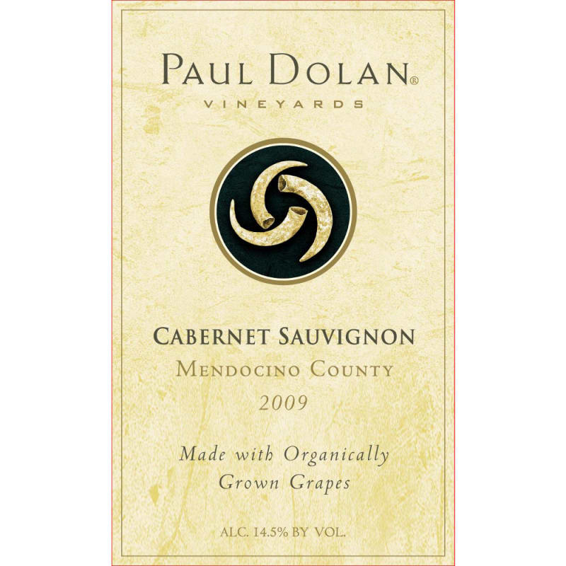 Paul Dolan Vineyards Cabernet Sauvignon 2009 Front Label