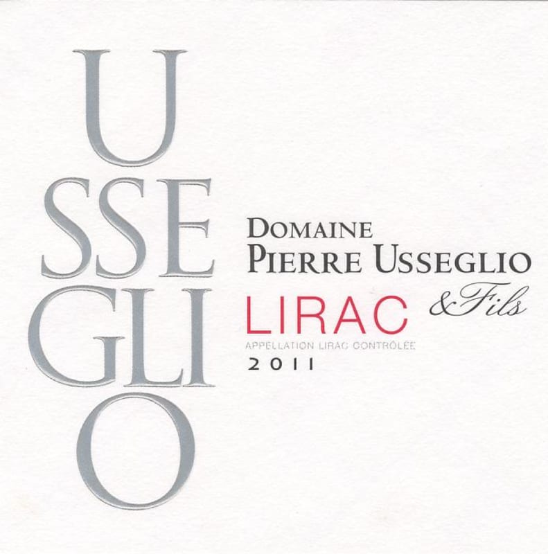 Domaine Pierre Usseglio et Fils Lirac 2011 Front Label