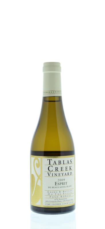 Tablas Creek Esprit de Beaucastel Blanc (375ML half-bottle) 2009 Front Bottle Shot