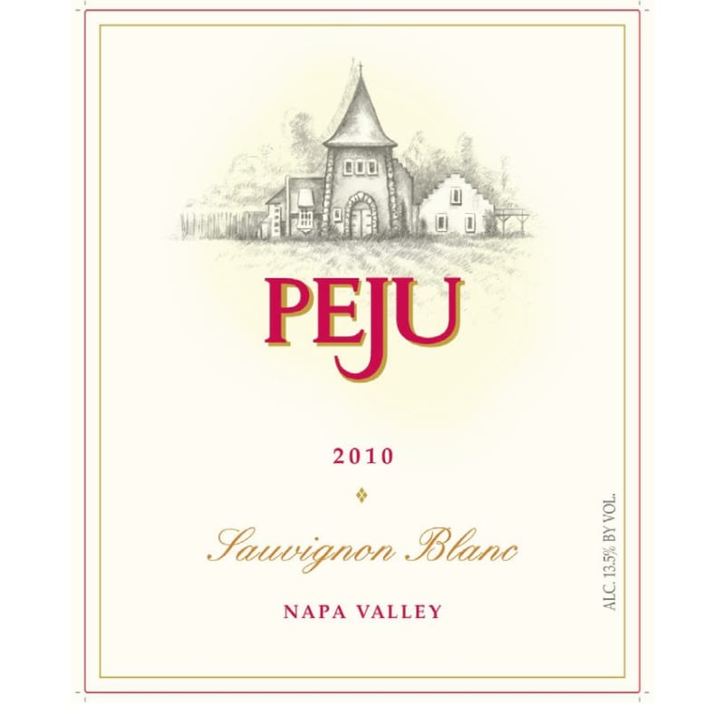 Peju Winery Napa Valley Sauvignon Blanc 2010 Front Label