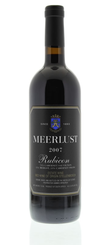 Meerlust Rubicon 2007 Front Bottle Shot