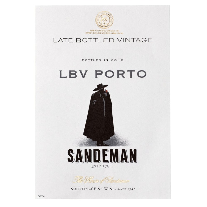 Sandeman Late Bottled Vintage 2007 Front Label