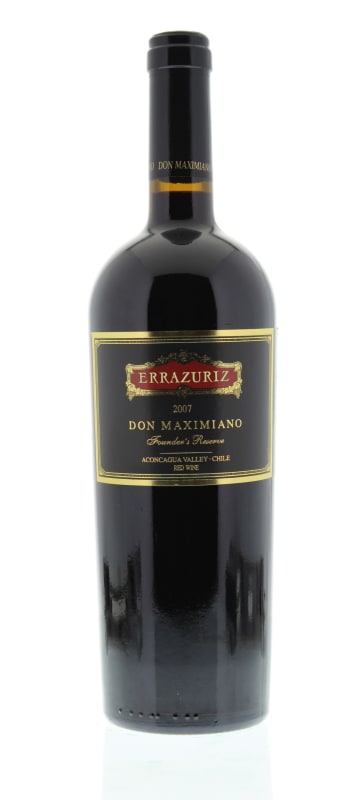 Errazuriz Don Maximiano Founder's Reserve 2007 Front Bottle Shot