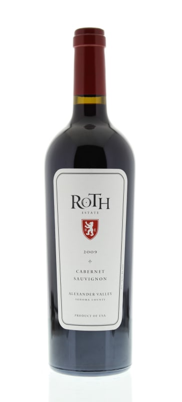 Roth Estate Alexander Valley Cabernet Sauvignon 2009 Front Bottle Shot