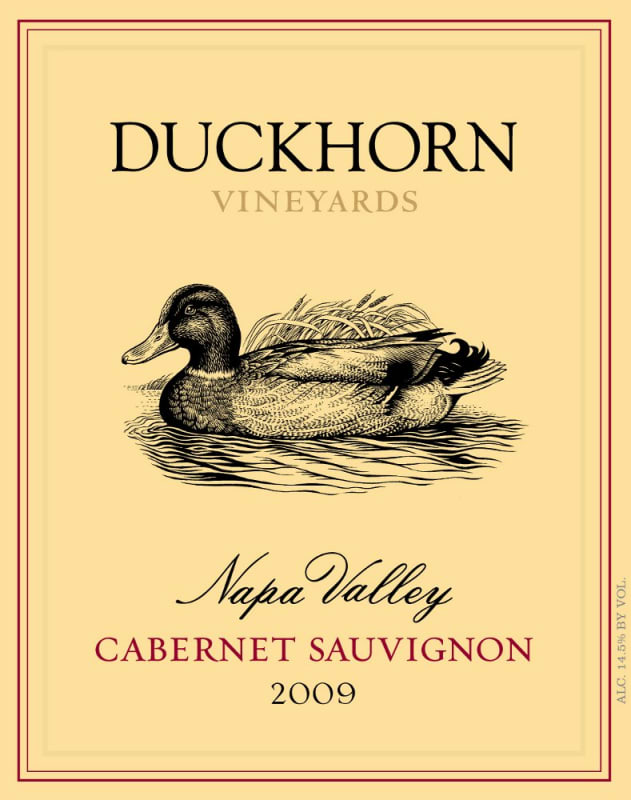 Duckhorn Napa Valley Cabernet Sauvignon 2009 Front Label