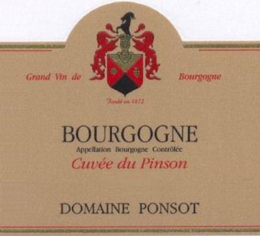 Domaine Ponsot Cuvee du Pinson 2011 Front Label