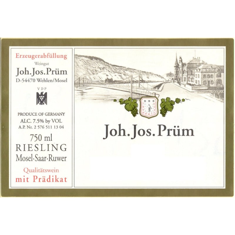 Joh. Jos. Prüm Bernkasteler Badstube Auslese Riesling 2009 Front Label