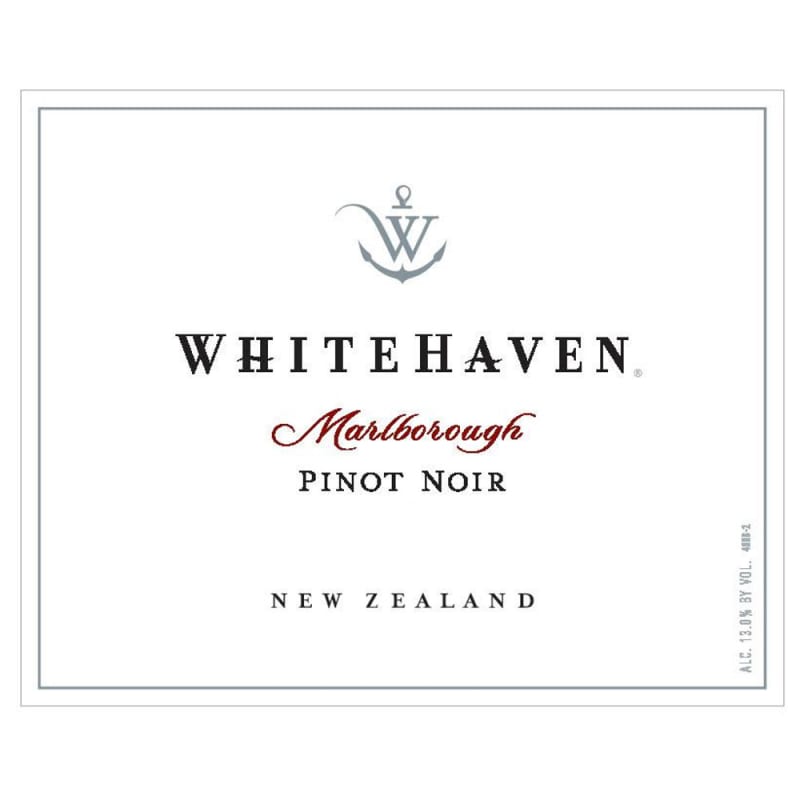 Whitehaven Pinot Noir 2008 Front Label