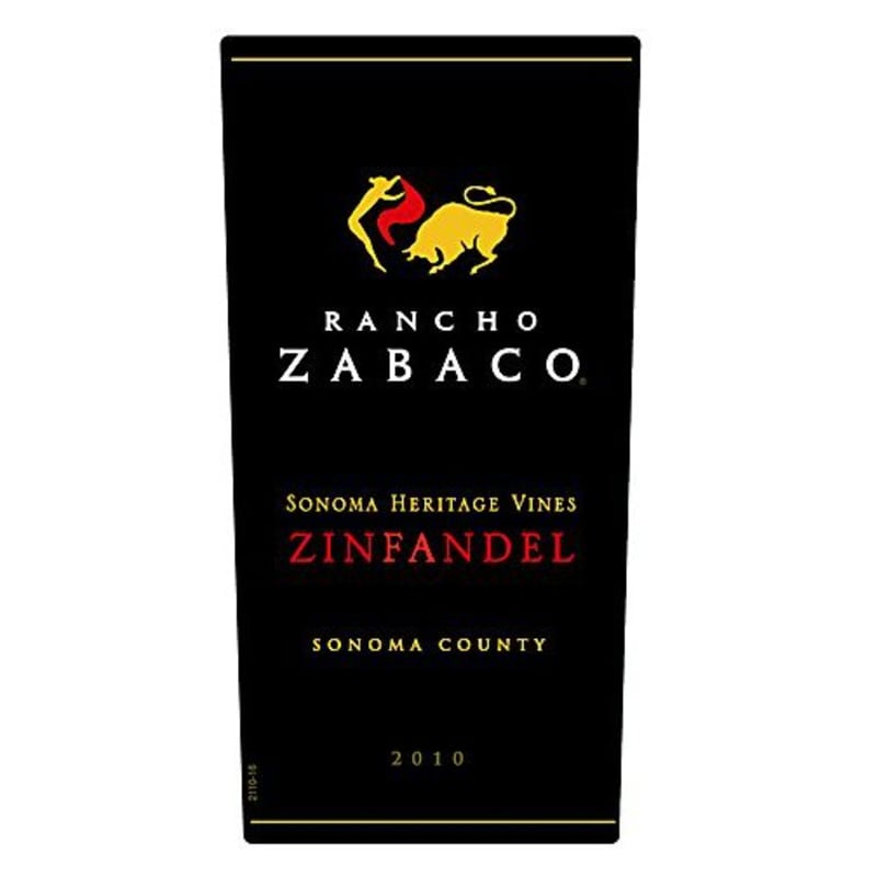 Rancho Zabaco Heritage Vines Zinfandel 2010 Front Label