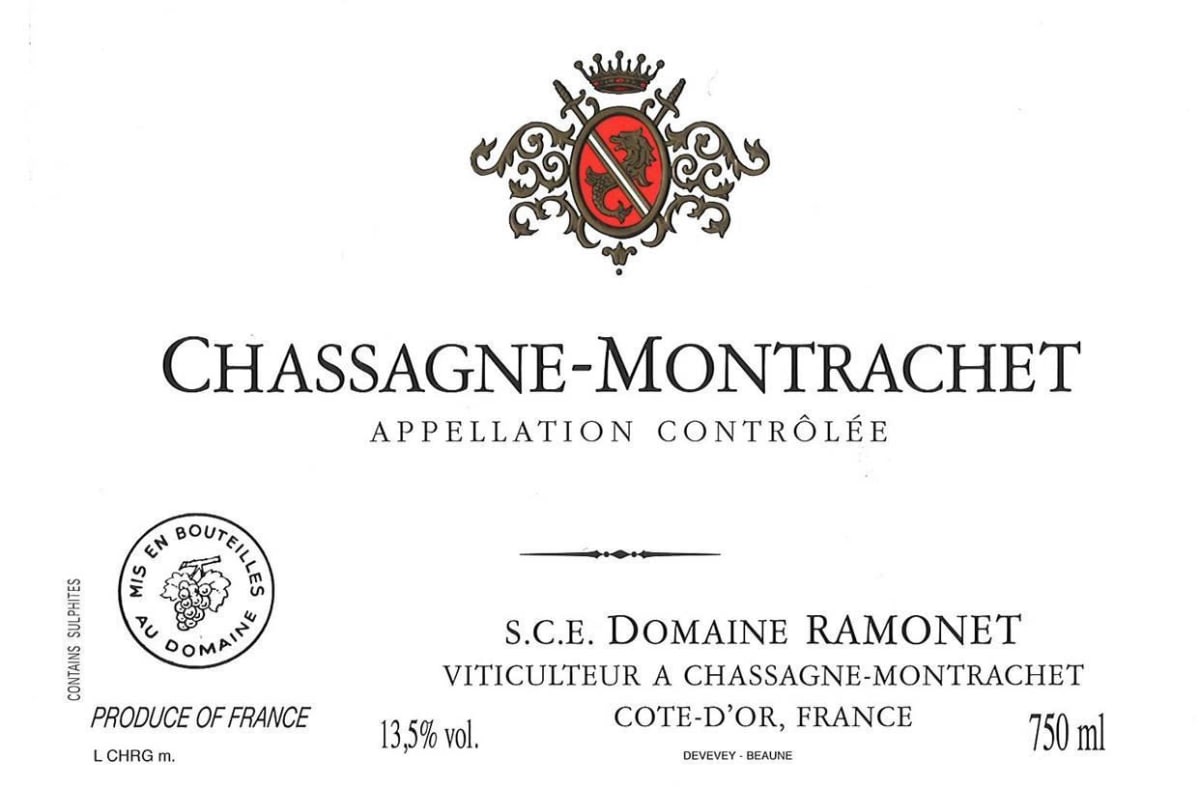 Domaine Jean-Claude Ramonet Chassagne-Montrachet 2015 Front Label