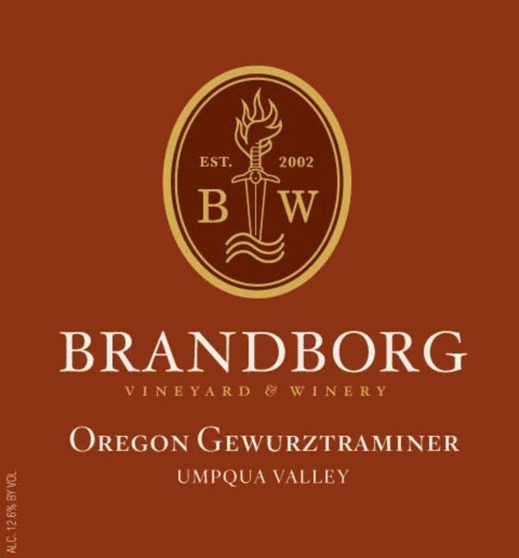 Brandborg Cellars Gewurztraminer 2014 Front Label