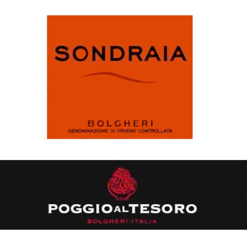 Poggio al Tesoro Sondraia Bolgheri Superiore 2008 Front Label