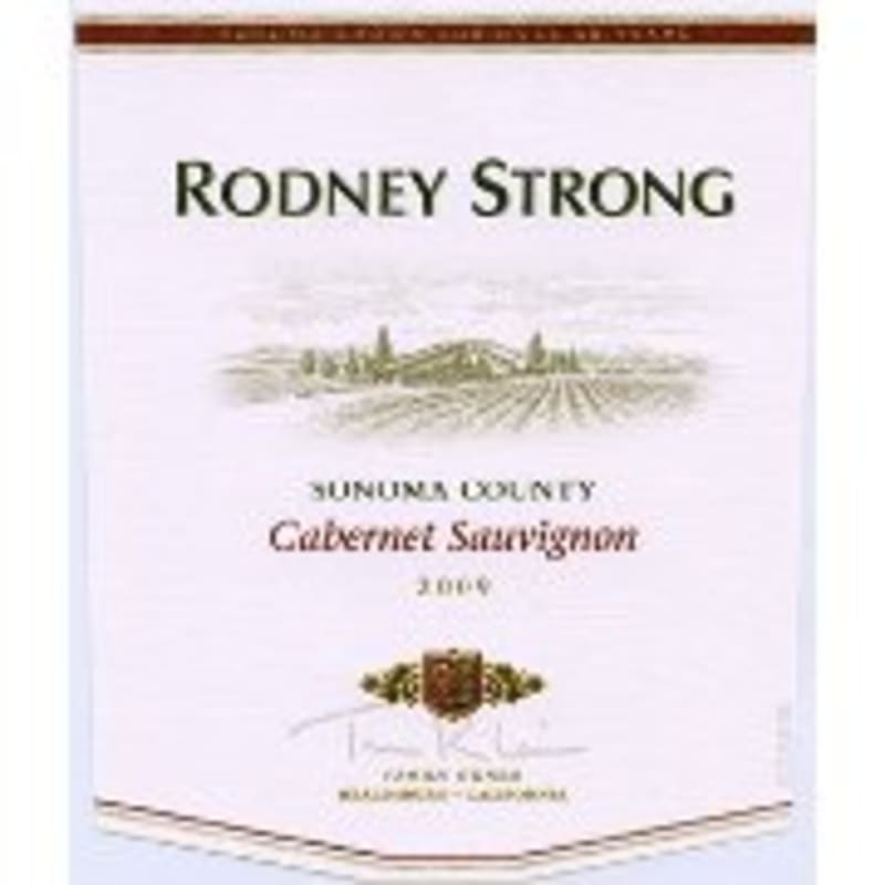 Rodney Strong Cabernet Sauvignon 2009 Front Label