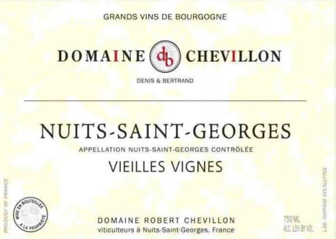 Domaine Robert Chevillon Nuits-Saint-Georges Vieilles Vignes 2014 Front Label