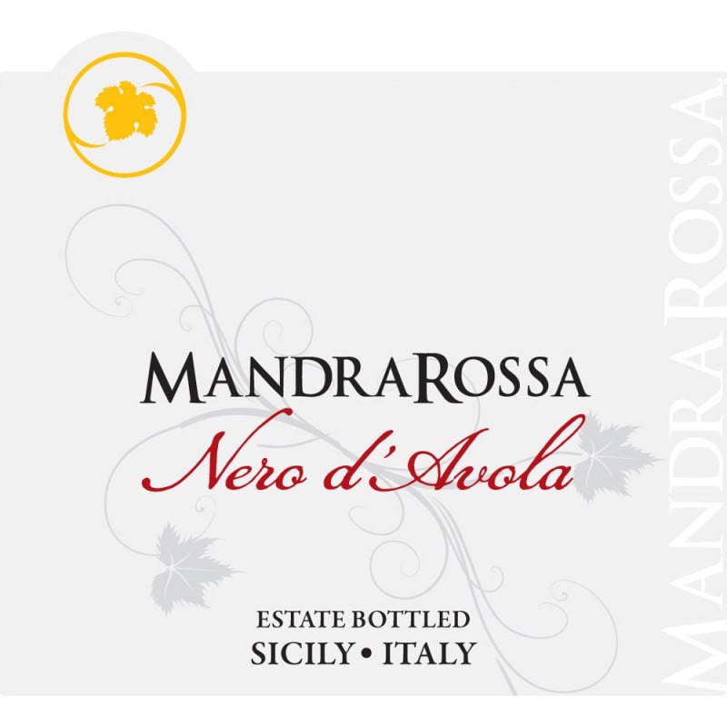 MandraRossa Nero d'Avola 2010 Front Label