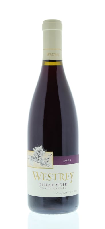 Westrey Justice Vineyard Pinot Noir 2009 Front Bottle Shot