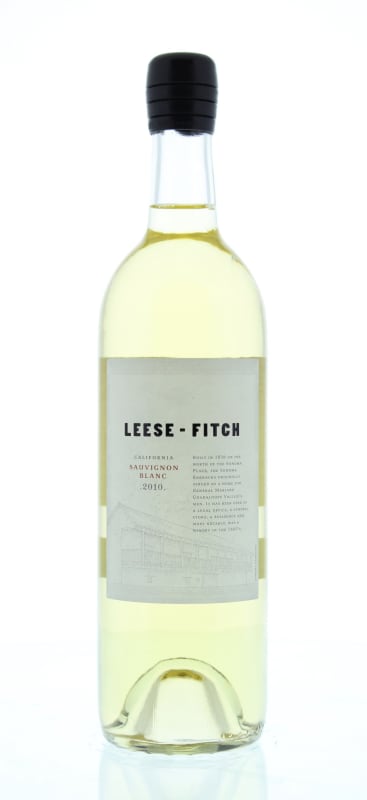 Leese-Fitch Sauvignon Blanc 2010 Front Bottle Shot