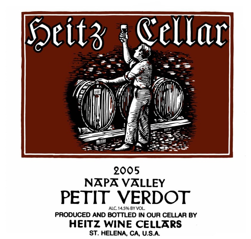 Heitz Cellar Petit Verdot 2005 Front Label