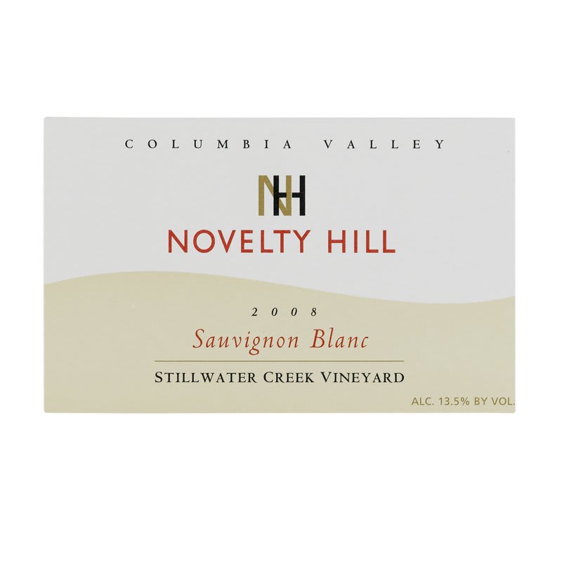 Novelty Hill Stillwater Creek Vineyard Sauvignon Blanc 2008 Front Label