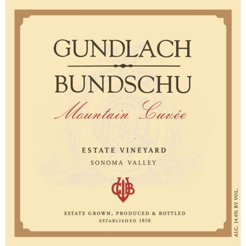 Gundlach Bundschu Mountain Cuvee 2008 Front Label