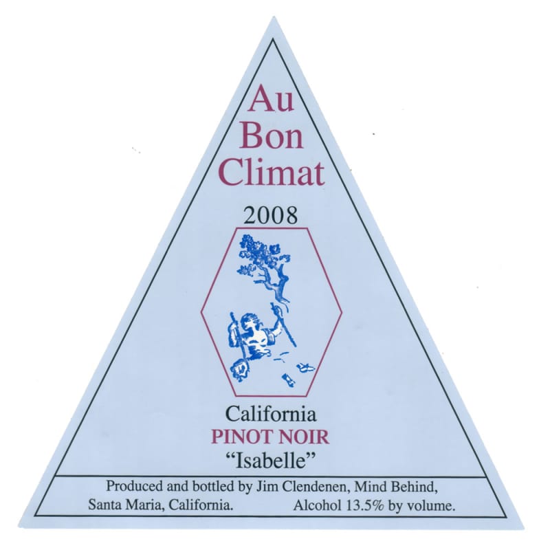 Au Bon Climat Isabelle Morgan Pinot Noir 2008 Front Label