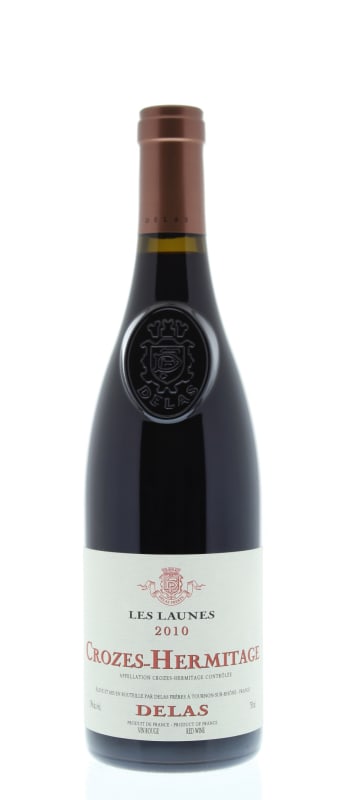Delas Les Launes Crozes Hermitage Rouge 2010 Front Bottle Shot