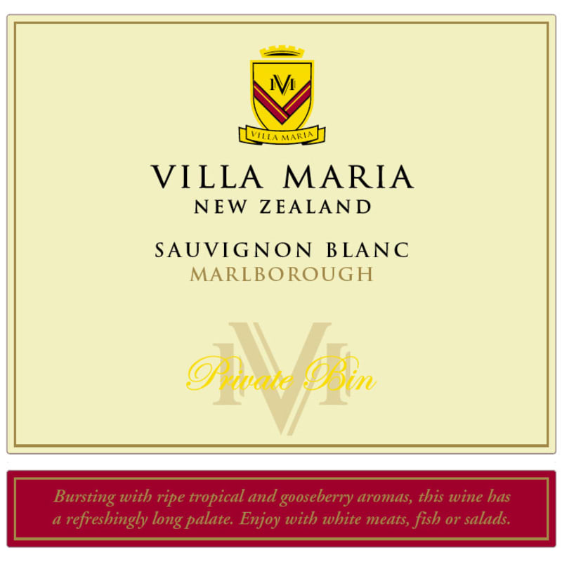 Villa Maria Private Bin Sauvignon Blanc 2011 Front Label