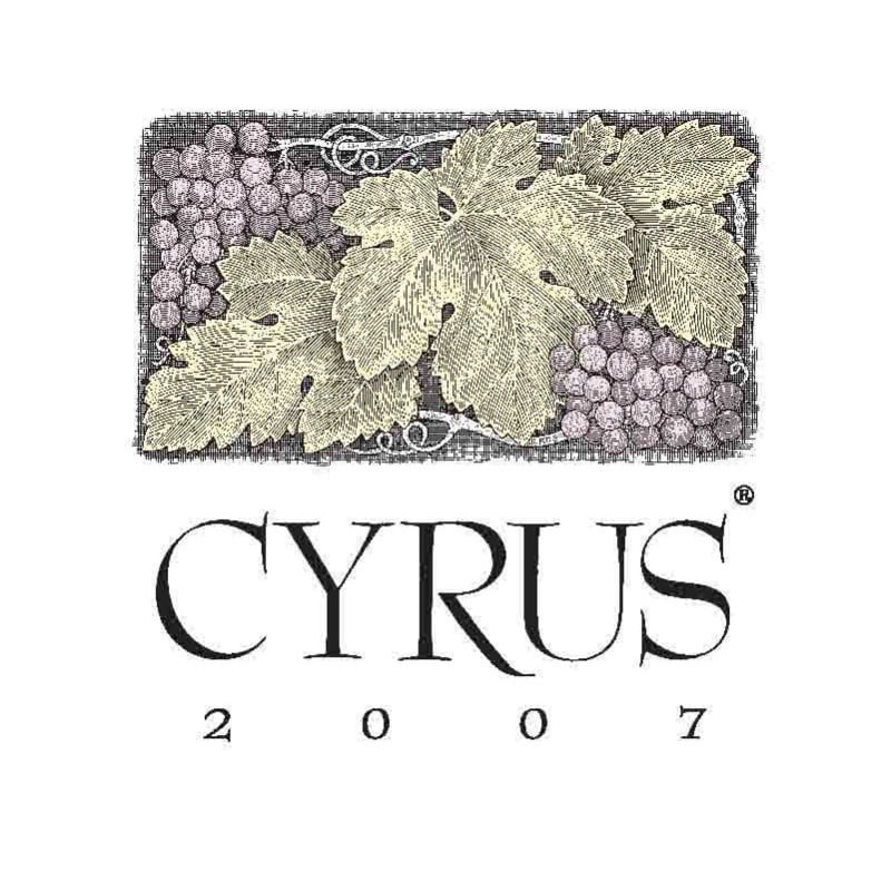 Alexander Valley Vineyards Cyrus 2007 Front Label