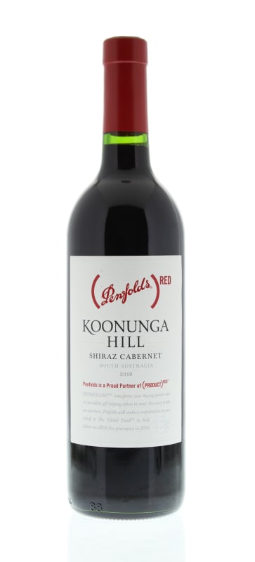 Penfolds Koonunga Hill Shiraz-Cabernet 2010 Front Bottle Shot