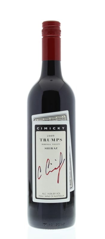 Cimicky Trumps Shiraz 2009 Front Bottle Shot