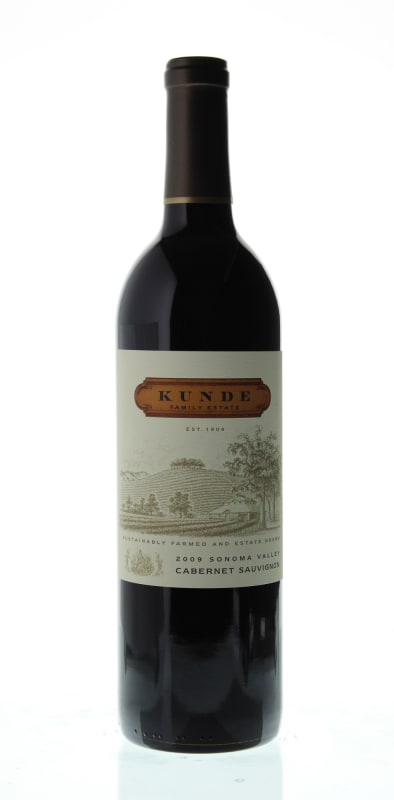 Kunde Cabernet Sauvignon 2009 Front Bottle Shot
