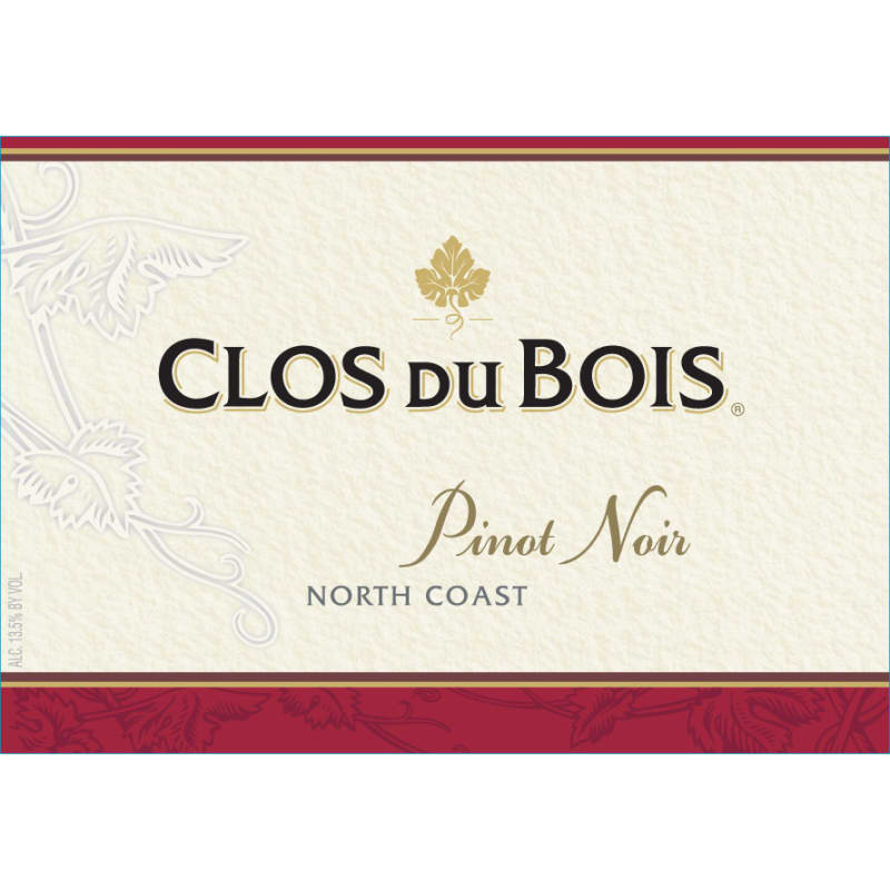 Clos du Bois Pinot Noir 2010 Front Label