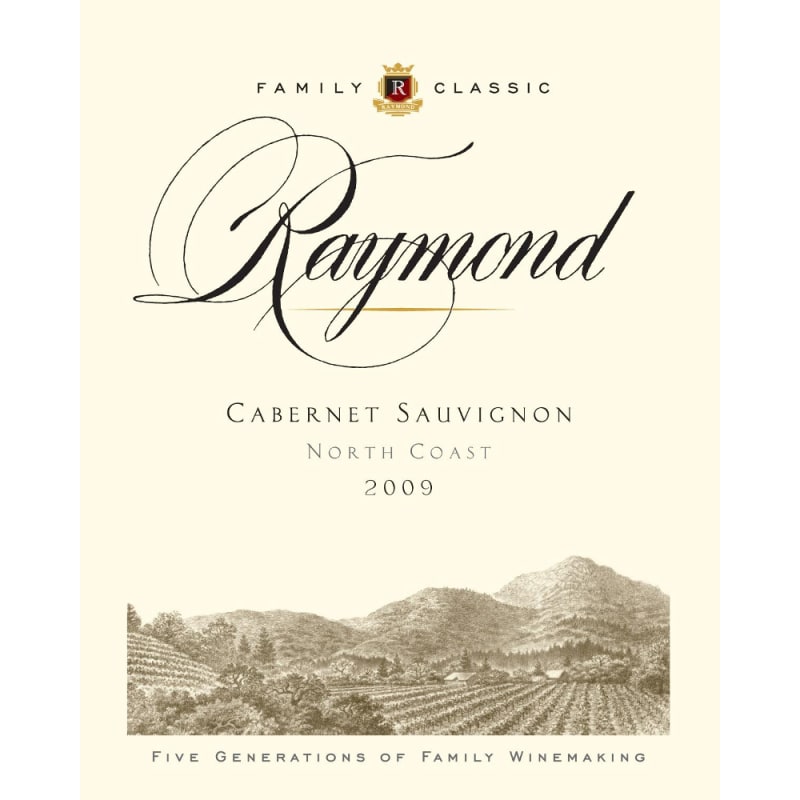 Raymond Family Classic Cabernet Sauvignon 2009 Front Label