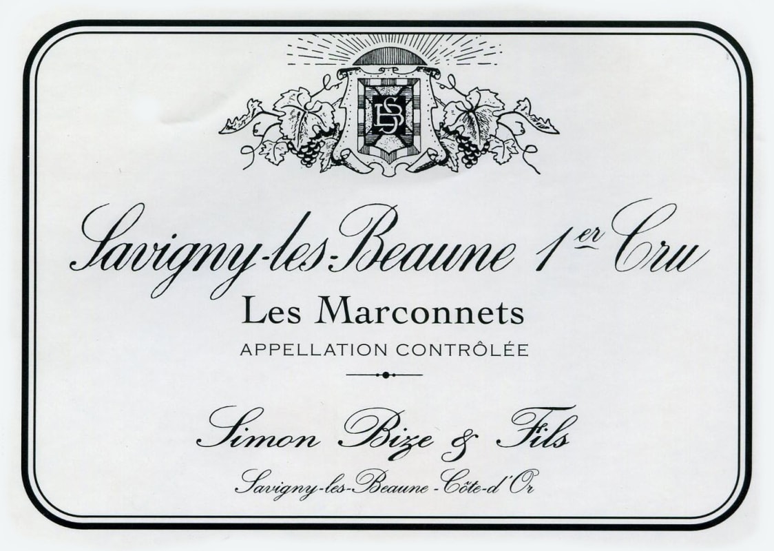 Simon Bize et Fils Savigny-les-Beaune Les Marconnets Premier Cru 2014 Front Label