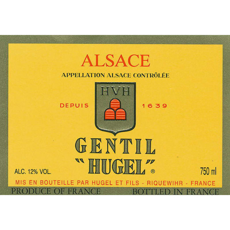 Hugel Gentil 2010 Front Label