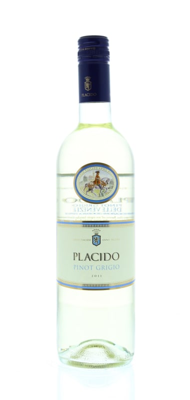 Placido Pinot Grigio 2011 Front Bottle Shot