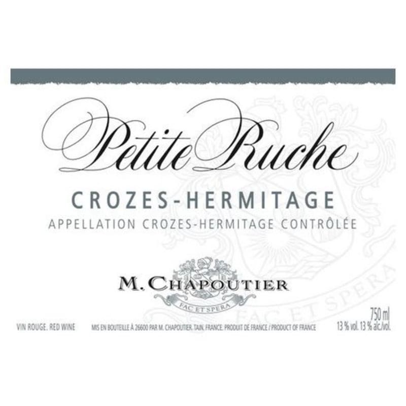M. Chapoutier Crozes-Hermitage La Petite Ruche Rouge 2009 Front Label