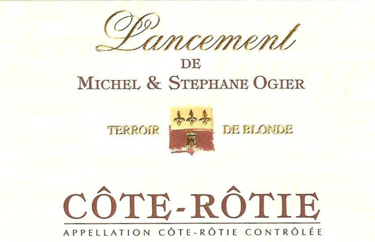 Domaine M & S Ogier Cote Rotie Lancement 2007 Front Label