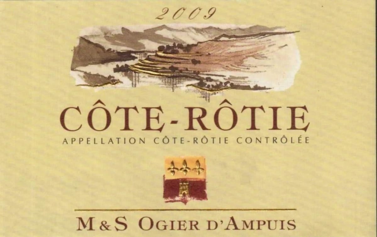 Domaine M & S Ogier Cote Rotie 2009 Front Label