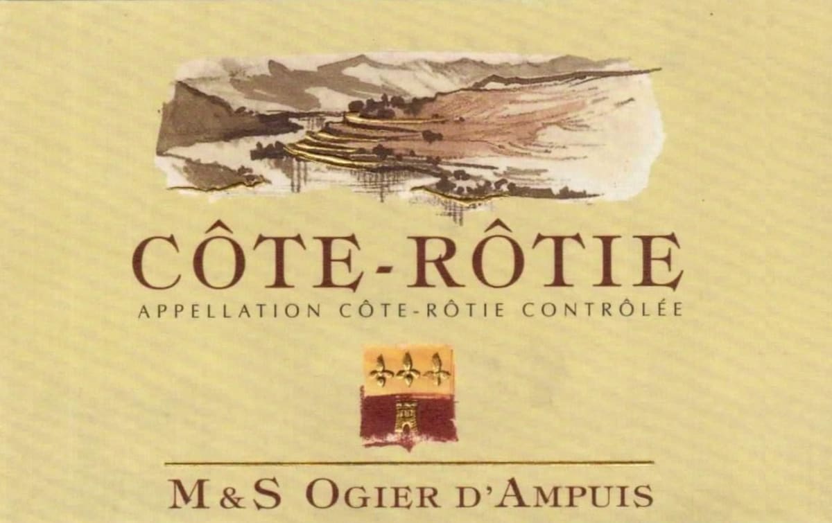 Domaine M & S Ogier Cote Rotie 2012 Front Label